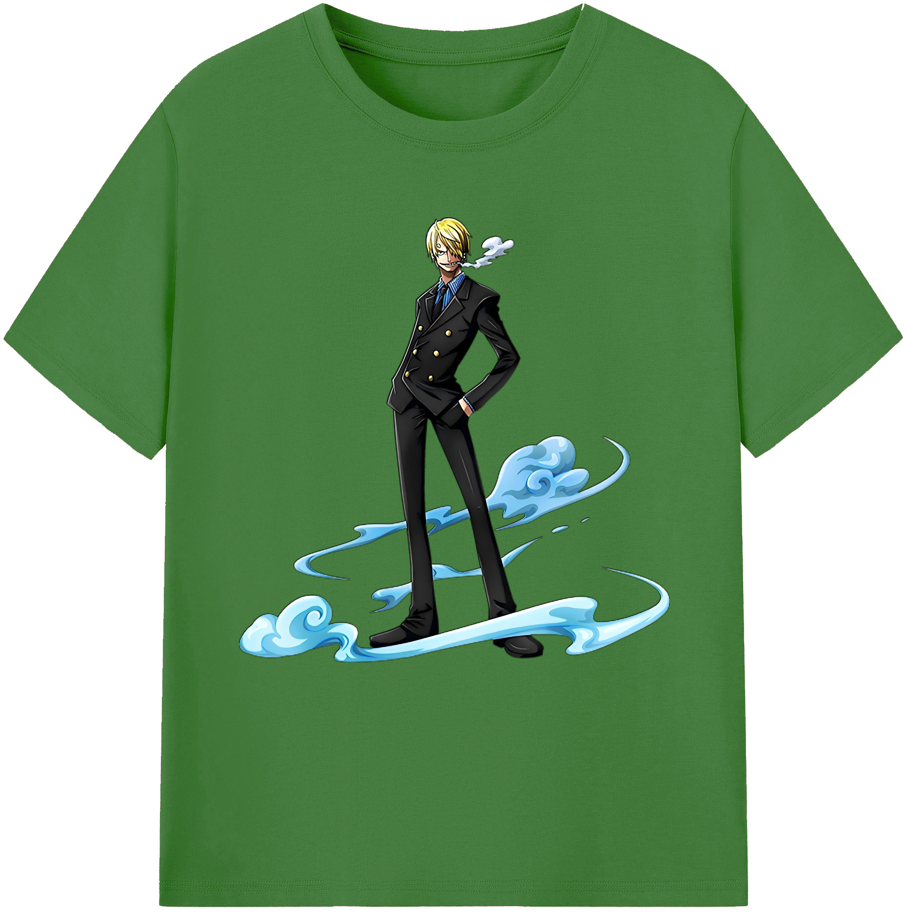 （画像用） ワンピース サンジ ONE PIECE Sanji レディースカジュアルプリントTシャツ（綿100％）